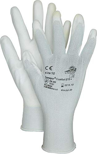 Arbeitshandschuhe KCL Camapur Comfort, Handfläche beschichtet, 1 VE=10 Paar, Gr. 6-1 Version: 6 - Größe 6