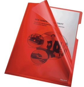 Bene Sichthüllen A4 PVC 150my rot VE=100 Stück