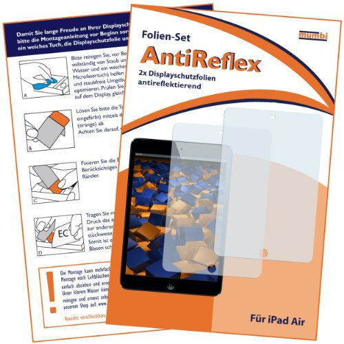 atFoliX Lámina Protectora de Pantalla compatible con Apple iPad Air 2013 Película Protectora, ultra transparente FX Protector Película (2X)