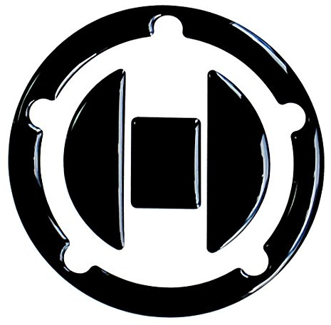 BIKE-label Tankdeckel-Pad 3D Black Schwarz universeller Tank-Schutz kompatibel für Suzuki Tanks 620002