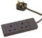 PRO ELEC PELB1800 2 Gang Extension Lead Black, 1m