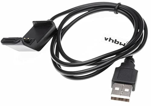 vhbw Ladekabel 100cm Ladestation kompatibel mit Garmin Edge 20, 25 GPS Fahrradcomputer Ersatzkabel Datenkabel