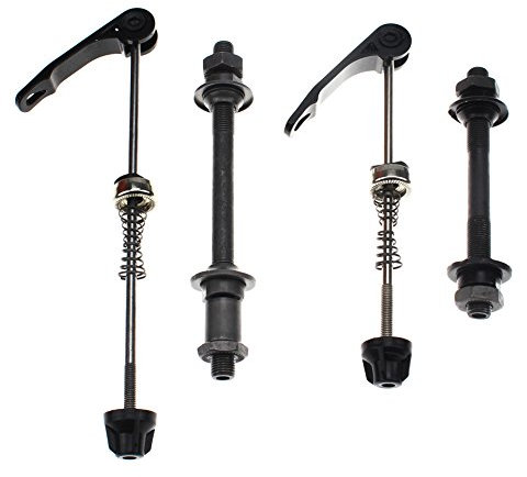 CYSKY Fahrrad Schnellspanner 1 Paar Fahrrad Nabe Achse Mountainbike Vorderachse Hinterachse MTB Radachse Fahrrad Hohlachse Set Fit für Rennrad, Mountainbike, MTB, BMX