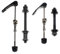 CYSKY Fahrrad Schnellspanner 1 Paar Fahrrad Nabe Achse Mountainbike Vorderachse Hinterachse MTB Radachse Fahrrad Hohlachse Set Fit für Rennrad, Mountainbike, MTB, BMX