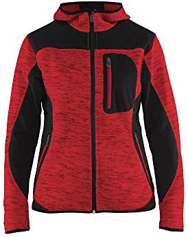 Blaklader 493121175699S Damen StrickJacke, Rot/Schwarz, Größe S