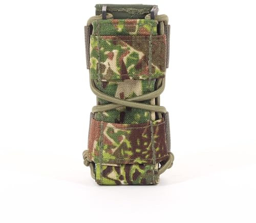 Zentauron Schnellzieh-Magazintasche P8 Molle-Tasche für Pistolenmagazine tacical Fast Mag Molle Pouch für Plattenträger Schutzweste Chest Rig und Battle Belt