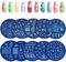 EBANKU 10PCS Christmas Nail Art Stamping Plates Xmas Nail Art Stamp Template Kit Snowflake Snowman Stamp Plates Image Stamping for Woman Girls Christmas Nail Decoration (A)