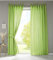Gardinenbox 2er Set Vorhänge Schal Schlaufen »Berlin« HxB 225x140 cm Apfelgrün Blickdicht Microsatin Lichtdurchlässig Kräuselband Uni Matt, 20400N2