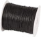 Cheriswelry Cordon en coton ciré avec bobine pour la fabrication de bijoux et macramé - Noir - 91,4 m x 1,5 mm