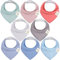 8 Stück Dreieckstuch Baby Junge, Mädchen - Unisex Bandana Lätzchen Baby, Super Absorbierende Halstuch Baby, Bio-Baumwolle Baby Lätzchen, Halstücher Baby für Säuglinge, Sabberlätzchen (Spring)