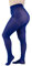 LEELA LAB Collant Curvy Taille Haute Semi-mat 90 Deniers - Made in Italy (True blue, 5)