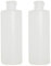 VASANA Lot de 2 flacons en plastique transparent de 200 ml avec bouchons à rabat, conteneurs compressibles vides rechargeables pour shampooing, gel douche, sauce, crème à bulles pour le nettoyage du
