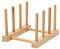 Escurreplatos De Madera De Cocina Escurreplatos Soporte Para Platos De Cocina Escurridor De Platos Plegable De Bambú Estante Escurridor De Porta Utensilios Para Platos, Tazas,Cd, Copa De Vino,Reservar