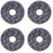 neutop Replacement Mopping Pads Compatible with Ecovacs Deebot X1/X2/T10/T20/T30/N30 Omni, Robot Vacuums Microfiber Mop Cloths, 4-Pack