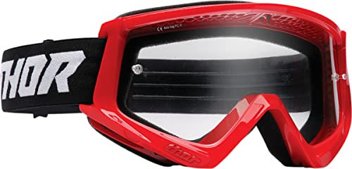 Thor MX Cross Brille Combat Racer Schutzbrille rot schwarz