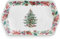 Spode XTAL8639-XP Desserttablett aus Porzellan, einzelner Weihnachtsbaum, jährlich 2023, 30 cm lang, 18 cm breit