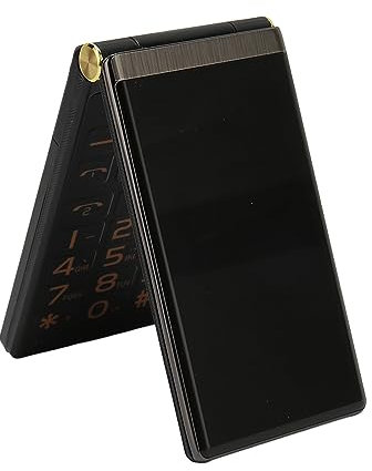 Flip Phone for Seniors, 2G Big Button Flip Cell Phone with Flashlight, Loud Speaker, 5900mAh Battery, Dual SIM, Radio, Basic Phone, 3 Inch HD Screen, Portable Pocket (Black)