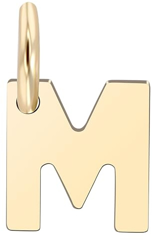 Akzent Golden Initials Unisex-Kettenanhänger Buchstabe 375er 9 Karat Gold 5510073 (M)
