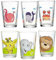 Ritzenhoff & Breker Juego de 6 vasos infantiles con diseño de animales submarinos y del bosque, 205 ml, aptos para lavavajillas