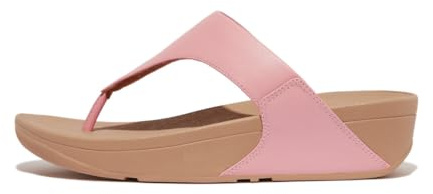 Fitflop Lulu - Sandalias de plataforma de piel para mujer, color blanco, Pink, 40 EU