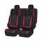Auto Sitzbezüge Set FüR Mini Cooper R56 One Cooper S, Sitzbezüge Sitzschoner sitzbezüge Set Vordersitze und Rückbank Innenraum Zubehör, C/Black Red