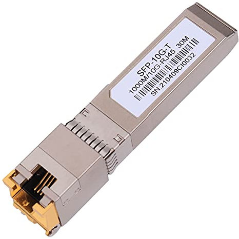 Hochgeschwindigkeits-10GBase-T SFP+ Kupfer RJ45 Modul - Bis zu 30m mit CAT.6a/7, Transceiver-Kompatibilität für Cisco SFP-10G-T-S, Ubiquiti, Netgear, TP-Link, Mikrotik, Unifi und mehr