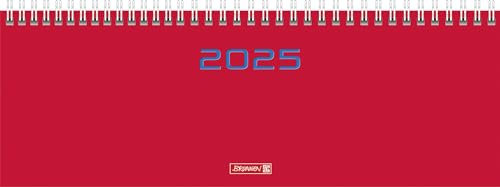 BRUNNEN Querterminbuch Mod. 772 2025 | 297×105 mm, Karton, rot