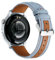 Triblanc 18mm Cinturino per Orologio in Denim Tela Compatibile con Huawei Watch GT 4 41mm/Fossil Women's Sport 41mm/Compatibile con Garmin vívoactive 4S Smartwatch Watch Band