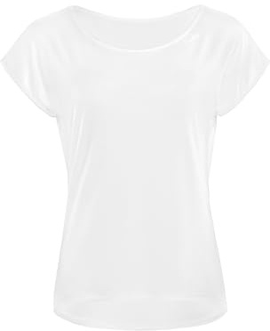 WINSHAPE Damen Seidig Weiches Bambus-Kurzarmshirt Bamt002 mit Abgerundetem Saum T-Shirt