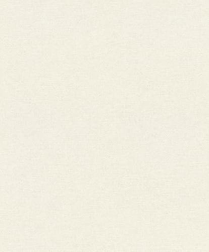 Rasch SCHÖNER WOHNEN-Kollektion Vliestapete LINEN 600346 in Weiß - 10,05 m x 0,53 m