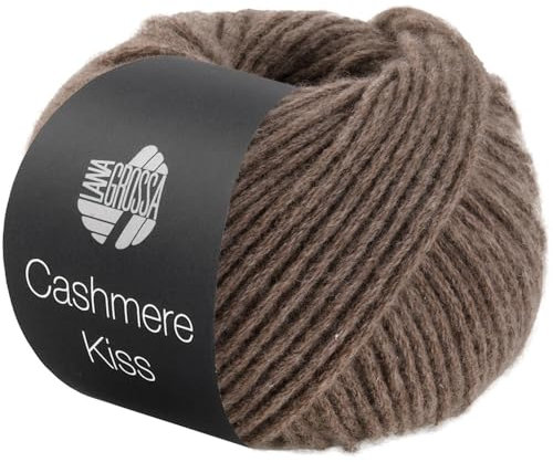 LANA GROSSA Cashmere Kiss | Edle Merino-Kaschmir-Mischung | Handstrickgarn aus 70% Schurwolle (Merino superfein) & 30% Kaschmir | 25g Wolle zum Stricken & Häkeln | 70m Garn FB 103