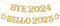 Happy New Year Girlande Gold, Glitzer Silvester Deko 2025 Banner, Bye 2024 Hello 2025, Neujahr Girlanden für Dekoration, Party Zubehör