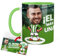 Anak Anak Tazas desayuno Futbol - Taza personalizada con caricatura y nombre - Tazas originales para regalar fanáticos futbol - Taza de futbol Español - Tazas de cafe 350 ML - Regalos (Betis)
