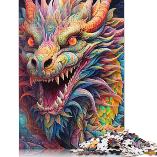 Puzzle 1000 Teile für Erwachsene, Buntes Elefanten-Puzzle für Erwachsene, Kartonpuzzle, Lernspiel für Erwachsene und Kinder, Größe: 38 x 26 cm