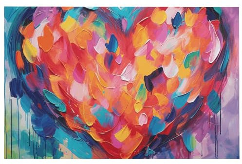 Door Mat Home Welcome Mats Outdoor Indoor Doormat Front Back Door Mats Heart Shaped Painting Doormats for Entryway Outdoor Door Mats Non-Slip Floor Mat for Home Entrance Entry Yard Floor Patio