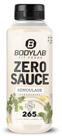 Bodylab24 ZERO Sauce, Remoulade, 265 ml | Kalorienarm, nur 3–9 kcal je 15-g-Portion, fett- und zuckerreduziert, ideal für süße und herzhafte Speisen