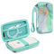 FINTIE Tasche für Kodak Fotodrucker, Kodak Mini 2 Retro/Step/Mini 2 HD/Smile/Printomatic, Hartschalen Tragetasche mit Innentasche, Smaragd Marmor