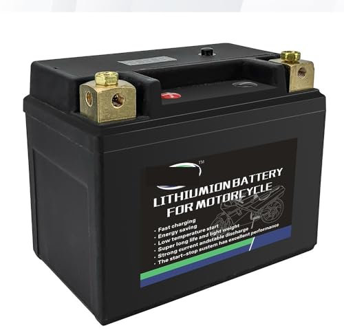 12V motorcycle lithium battery 2Ah/3Ah/4Ah, lithium iron phosphate, built-in BMS, CCA 160A/180A/260A, compatible with ATV/UTV/motorcycle, high starting current lithium battery(4L-BS L Positive)
