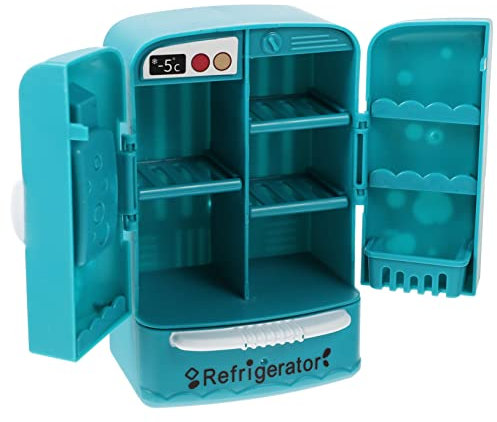 ERINGOGO Mini Refrigerator Model Counter Top Fridge Mini Verse Fridge for Kitchen Toys
