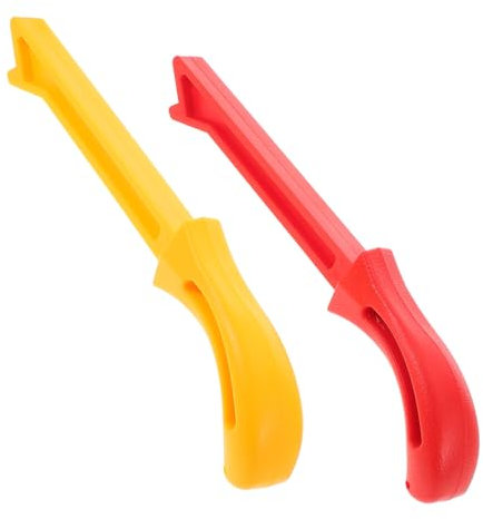 HOLIDYOYO 2pcs Safety Hand Guard Push Stick for Router Table Woodworking Tool in Red and Yellow for Carpentry Table Saw