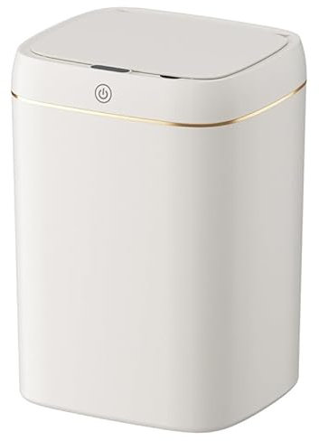 Smart Automatic Touchless Motion Sensor Trash Can, 11L Rectangular Plastic Bin with Lid, Ideal for Living Room, Bedroom, Kitchen, Office - Hygienic & Convenient Waste Disposal.