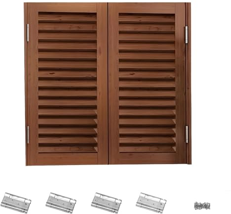 Puertas Batientes de Salón Doble, Puertas Oscilantes de Madera Maciza Interior Rústicas, Puerta de Media Cintura para Porche, Entrada, Cocina, Bar(90x100cm(35.4x39.4in))