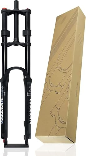 Caimcie DH Mountainbike-Federgabel 26/27,5/29 Zoll MTB-Luftgabel, Federweg 160 mm, 1-1/8 Zoll, gerade Doppelkronengabel, manuelle Verriegelung, QR 9 mm 29