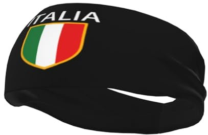Italien Italienische Flagge Sport-Schweißbänder Unisex rutschfeste, feuchtigkeitsableitende Sport-Stirnbänder