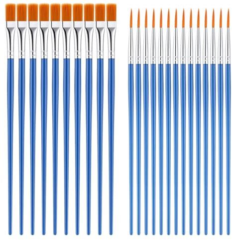 70 Pcs Small Paint Brushes Set, Round & Flat Tips, for Oil & Watercolour | 70 Pcs small paint brushes set. Round & flat tips. For oil, acrylic, watercolour. Ideal for artists & hobbyists.
