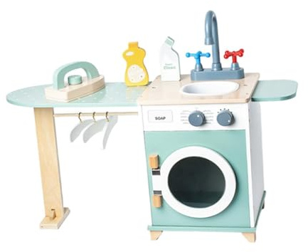 KIXZSAZ Kid Washing Machine Toys Offer Fun Playtime While Developing Essential Skills And Encouraging Kids To Wash Clothes Mini Cleaning Toy Set Role Play Fine Motor Skills