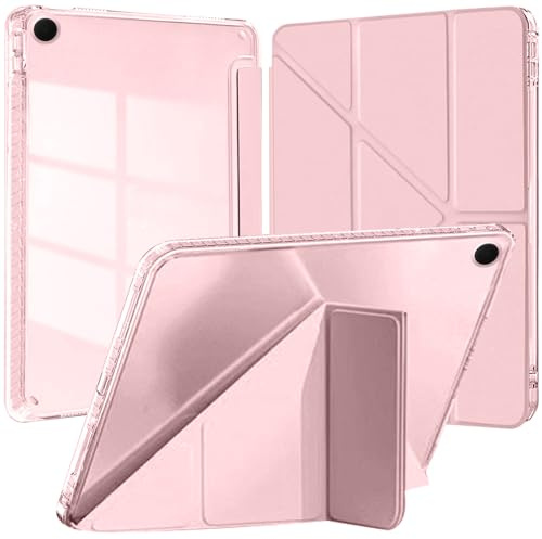 YeaQuelior Funda para Samsung Galaxy Tab A8 10,5 2021, Rosado | SM-X200/X205/X207, Slim Ligera Protectora Tableta Delgada Carcasa con Soporte y Auto-Estela/Sueño