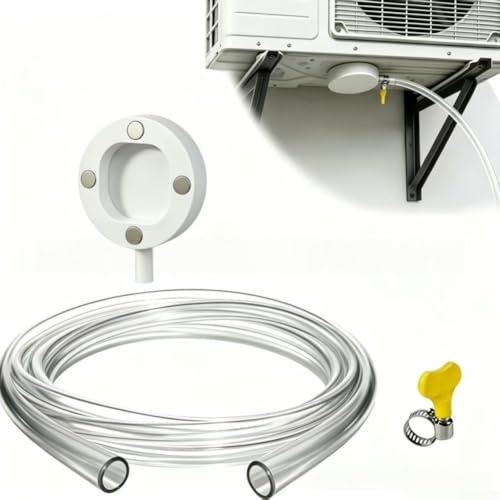 Kit de drenaje magnético para ventana de aire acondicionado, kit de manguera de drenaje portátil a prueba de fugas para ventana de aire acondicionado, sistema de drenaje de agua para aire