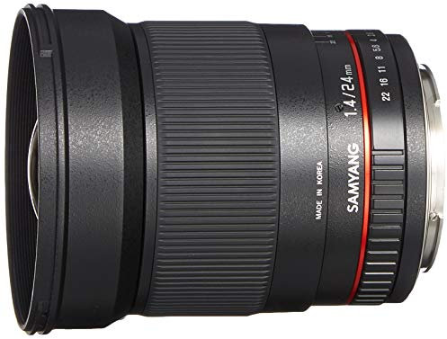 Samyang Obiettivo 24mm F/1,4 ED AS IF UMC per Canon, Nero