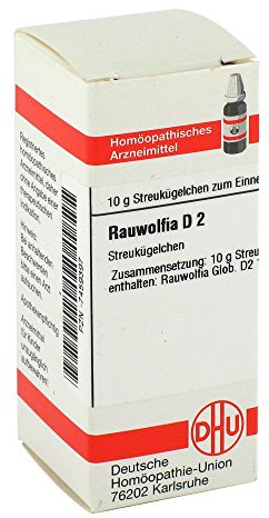 DHU Rauwolfia D2 Streukügelchen, 10 g Globuli